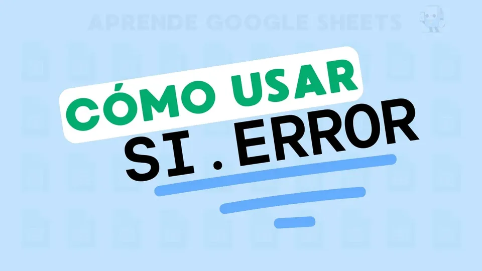 Si Error google sheets